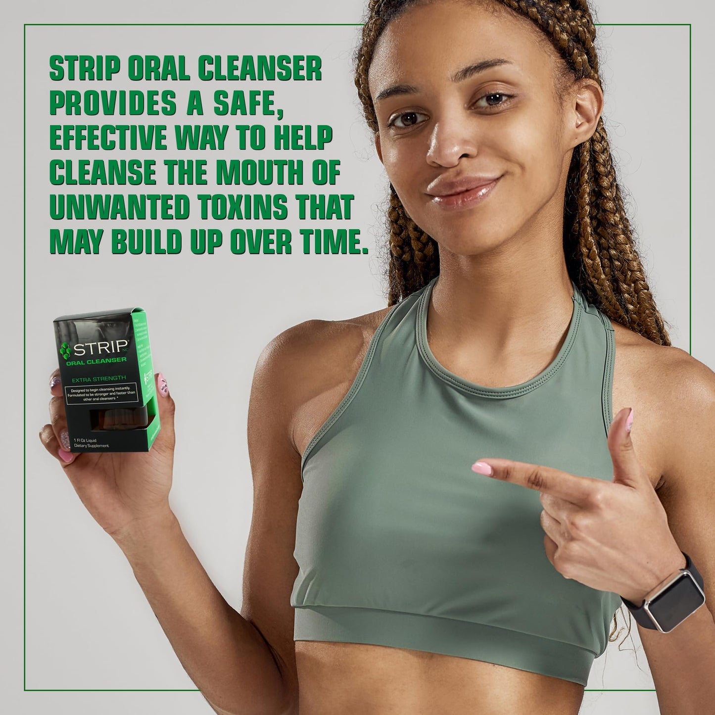 Wellgenix Strip Detox Oral Cleanser Extra Strength Instant Cleansing - Potent Deep System Cleanser - Formulated to Be Strong (1 oz) (2 Pack)
