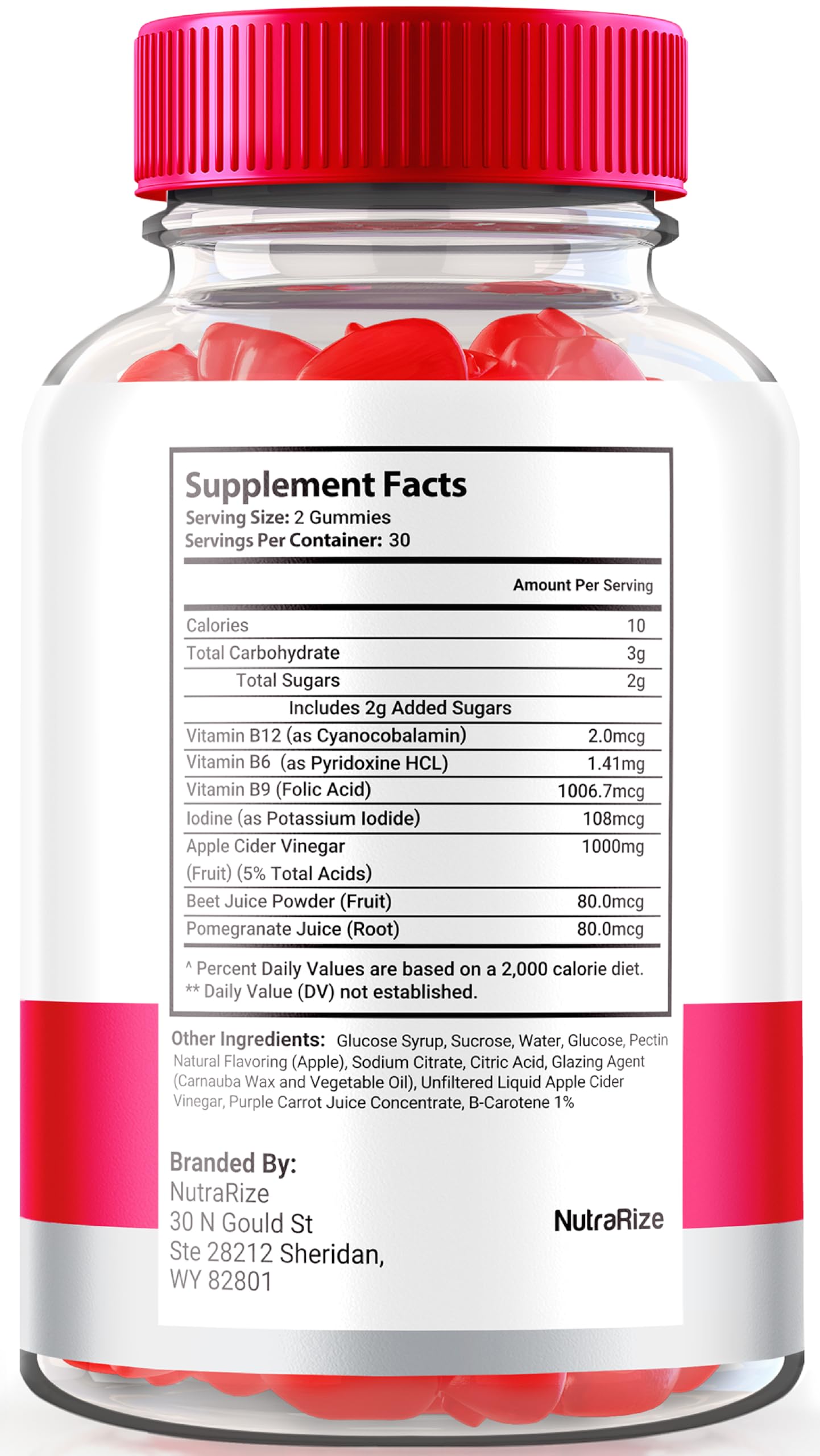 NutraRize TurboTrim Keto + ACV Gummies for Weight Loss, All Natural Apple Cider Vinegar, Keto+ACV Reviews (60 Gummies)