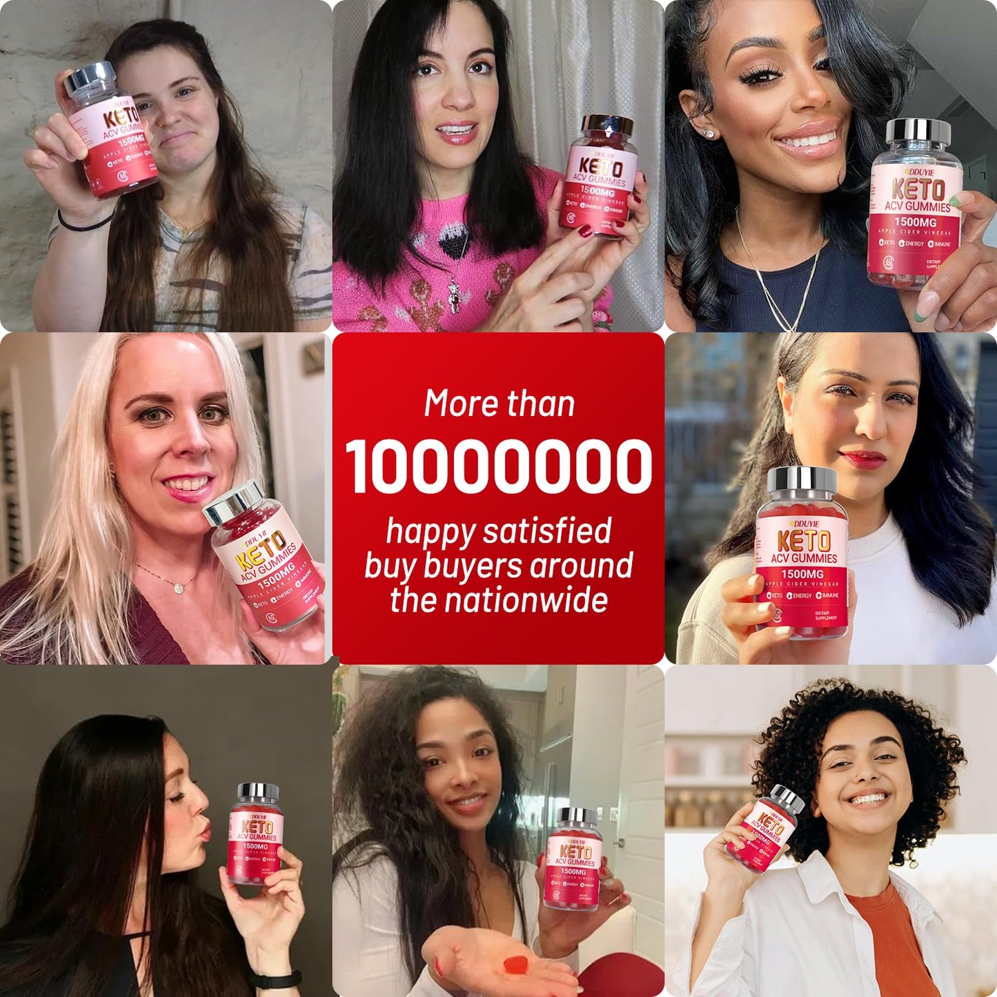 (3 Pack) Keto ACV Gummies Extreme of 1500MG, Gummies, Apple Cider Vinegar Formulated Along with Pomegranate Beet Juice Powder and B12, Vegan and Non GMO, 180 Gummys