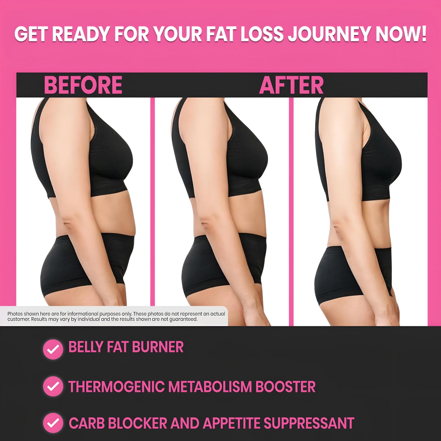 Fat Burner for Women | Weight Loss - Night Time Fat Burner with Carb Blocker & Appetite Suppressant | Less Craving | Belly Fat Burner & Thermogenic Metabolism Booster Made in USA | Third Party Tested