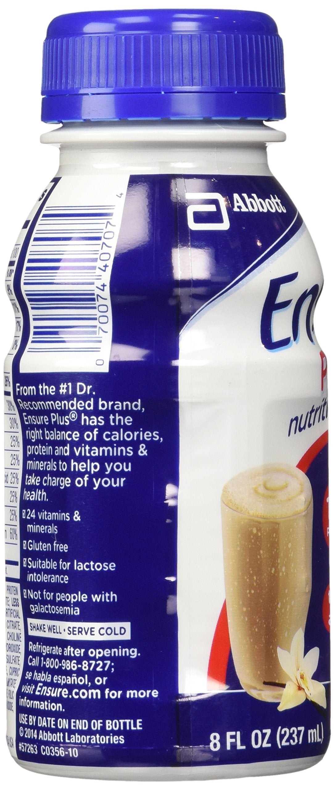 Ensure Plus Nutrition Shake, 8 FL Oz each, 30 Count