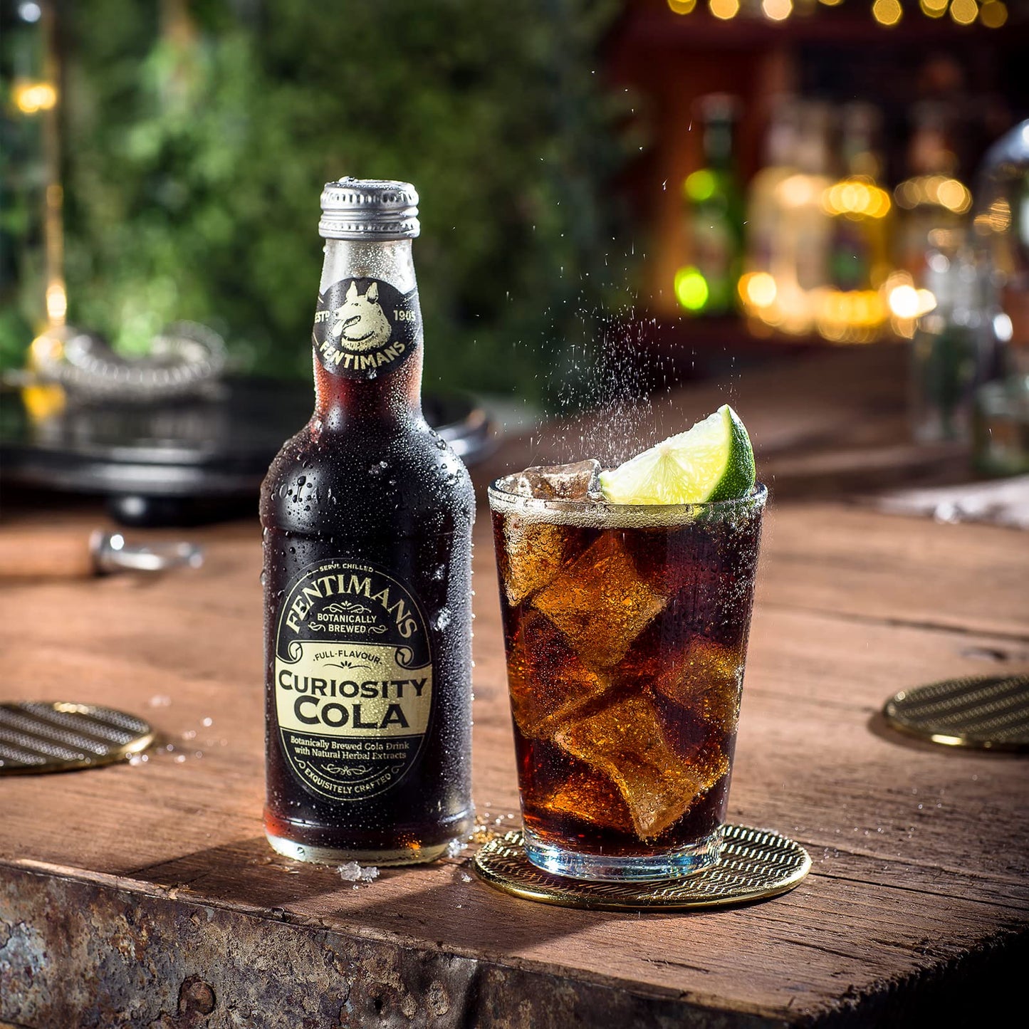 Fentimans Sparkling Curiosity Cola  Healthy Soda All Natural Soda Craft Soda with No Artificial Flavors Preservatives or Sweeteners Botanically Brewed  Curiosity Cola 275 ml Pack of 12