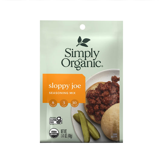 Simply Organic Sloppy Joe Certified Organic GlutenFree  141 oz  Pack of 4