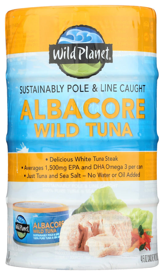 Wild Planet Wild Albacore Tuna Cans 5 Ounce 4 Pack