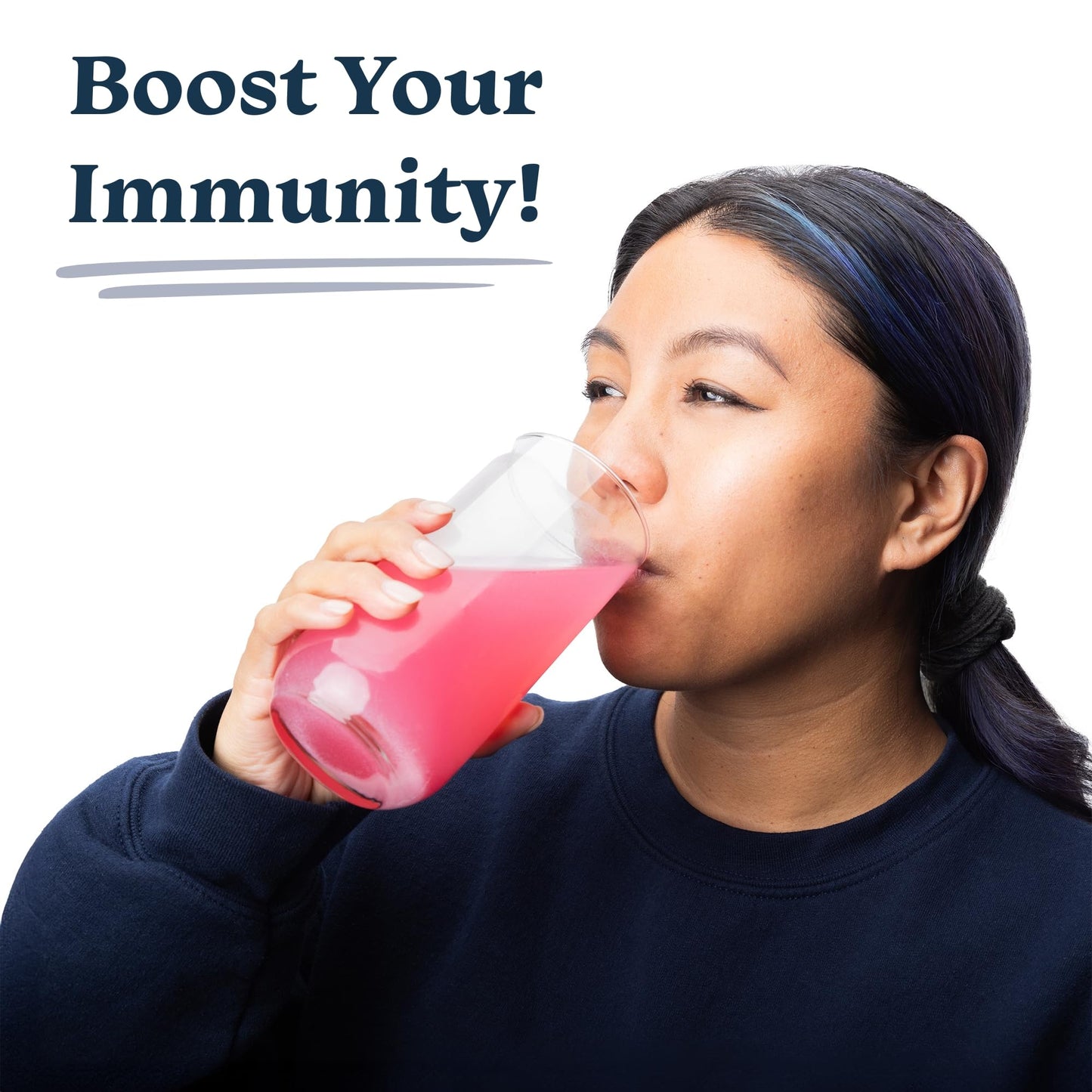 Drinklits Strawberry Daily Immune Support Tablets | 0g Sugar - Vitamin C - Electrolytes - Botanical Blend | Single Tube (10 Tablets/Servings)