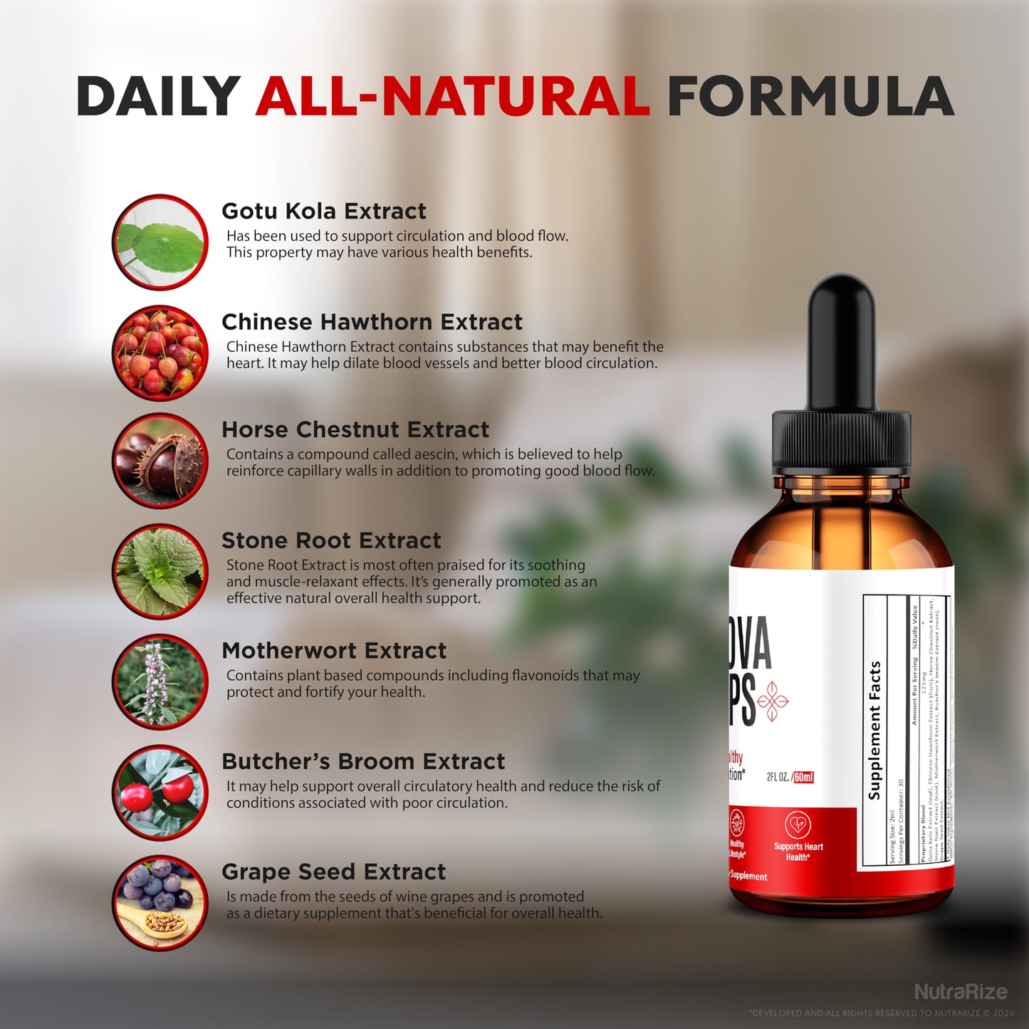 NutraRize (5 Pack) Innova Drops, Official Blood Support in Liquid Form, All Natural Formula to Maintain Stable Levels, Supports Energy and Overall Health, Innova En Gotas Reviews (150 Servings)
