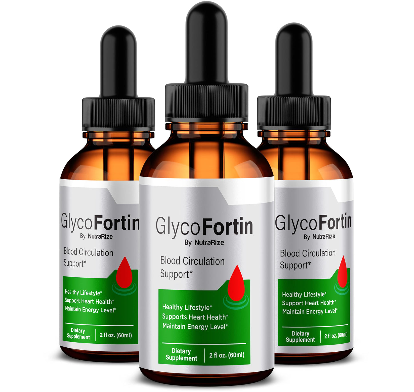 (3 Pack) GlycoFortin Drops, Official Glyco Fortin Formula, All Natural Support Drops To Maintain Stable Levels & Healthy Circulation, Cleanse & Restore, Premium GlycoFortin Gotas Review (90 Servings)