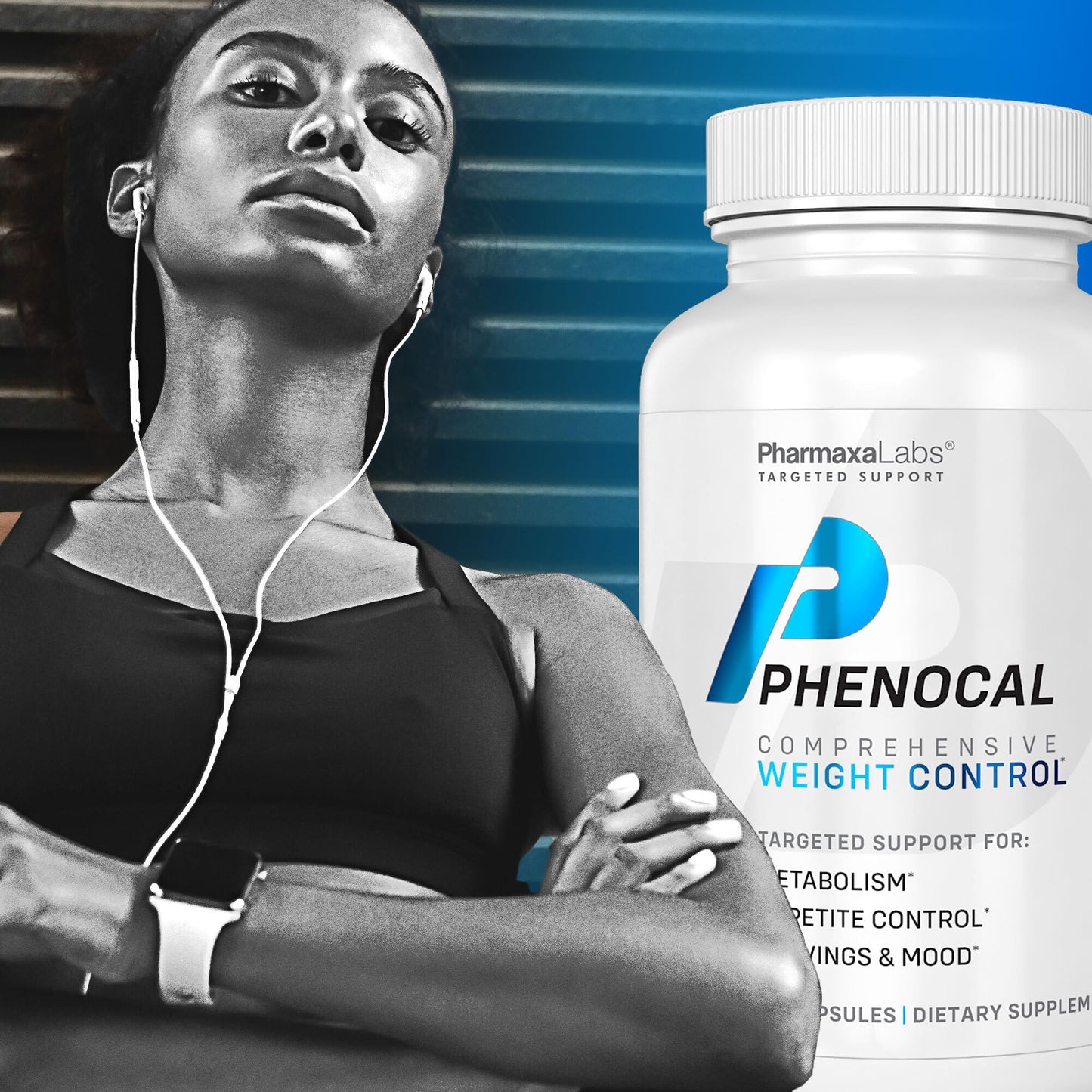 Phenocal Metabolism Supplement with Berberine, Green Tea, Saffron, 5-HTP, Glucomannan & L-Tyrosine - Designed to Support Metabolism, Appetite Control, Cravings & Mood - 60 Capsules (Pack of 1)