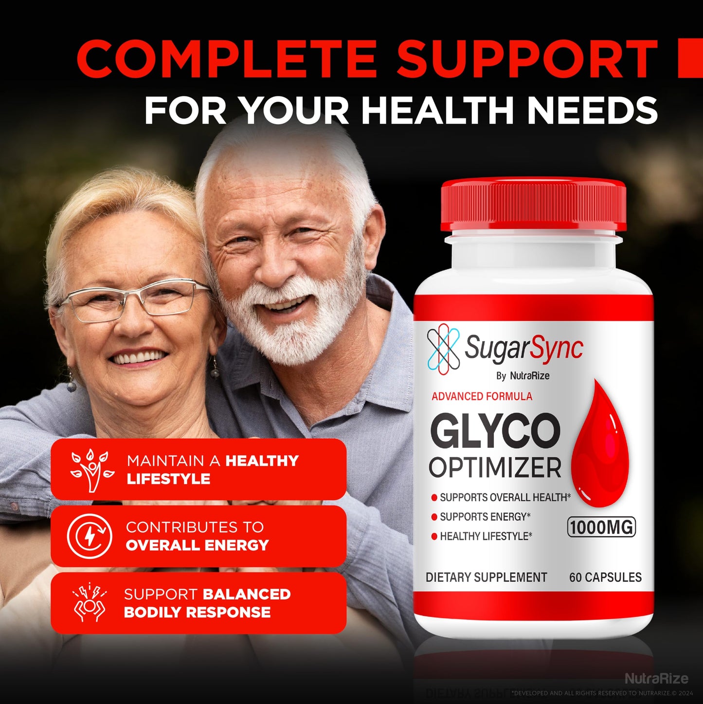 NutraRize Sugar Sync Glyco Optimizer Capsules, Official SugarSync Glyco Optimiser, Sugar Sync Joint Optimizer, Sugar Sync Gluco Cleanse Detox Formula, SugarSync Glycol Reviews (60 Capsules)