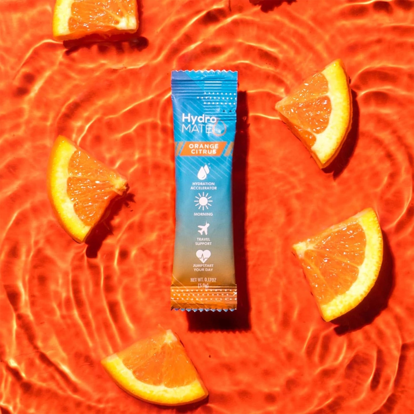 HydroMATE Electrolytes Powder with Low Sugar - 30 Count Instant Hydration Packets with Vitamin C Orange to Boost Energy - Low Sugar Electrolytes Powder Packets to Support Hydration Fast Party Recovery