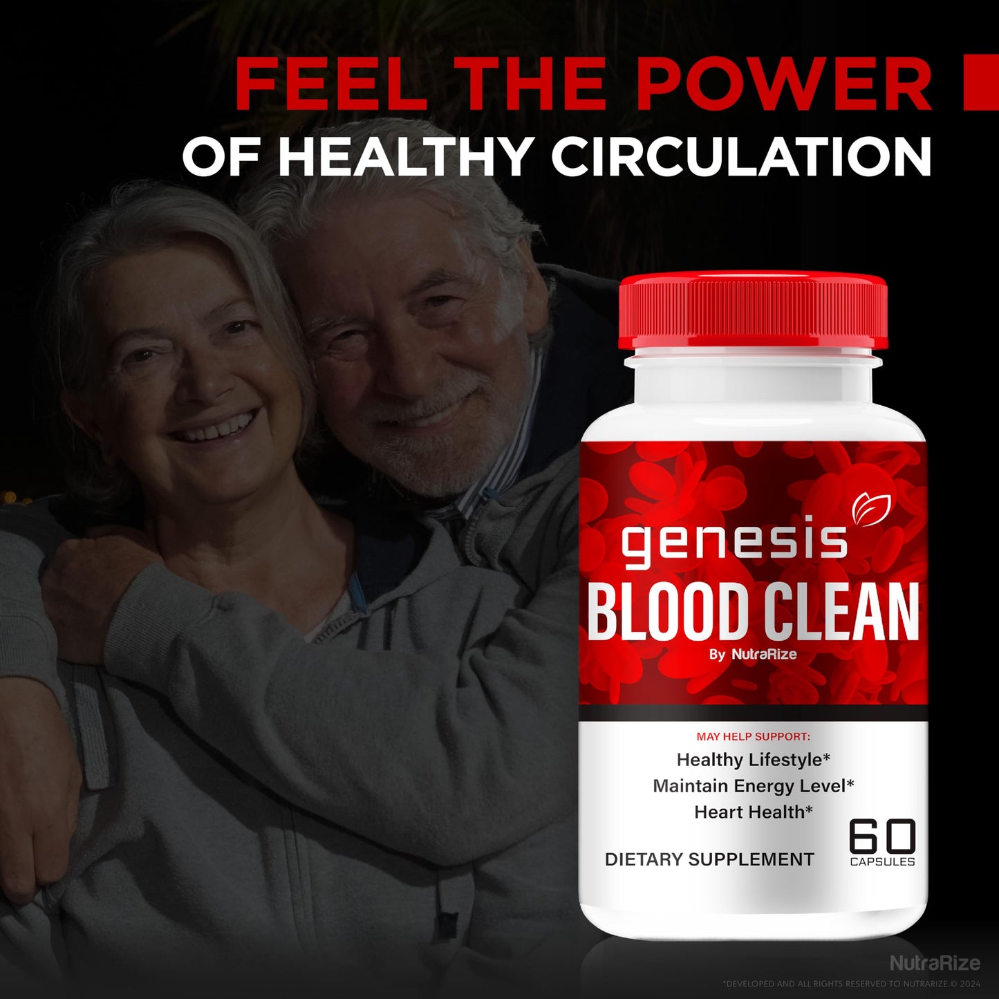 Genesis Blood Clean Capsules - Official Formula To Support Detox & Cleanse, Natural Support for Wellbeing, Premium Genesis Health Blood Clean Pills, GenesisBloodClean Pastillas (60 Capsules)