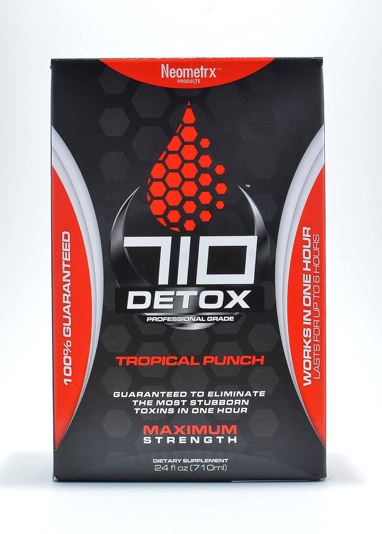 Detox Pure Neometrx Same-Day 710 Premium Detox Kit, Tropical Punch Flavor, 2X 12 Fl Oz, and Tablets 6 Count