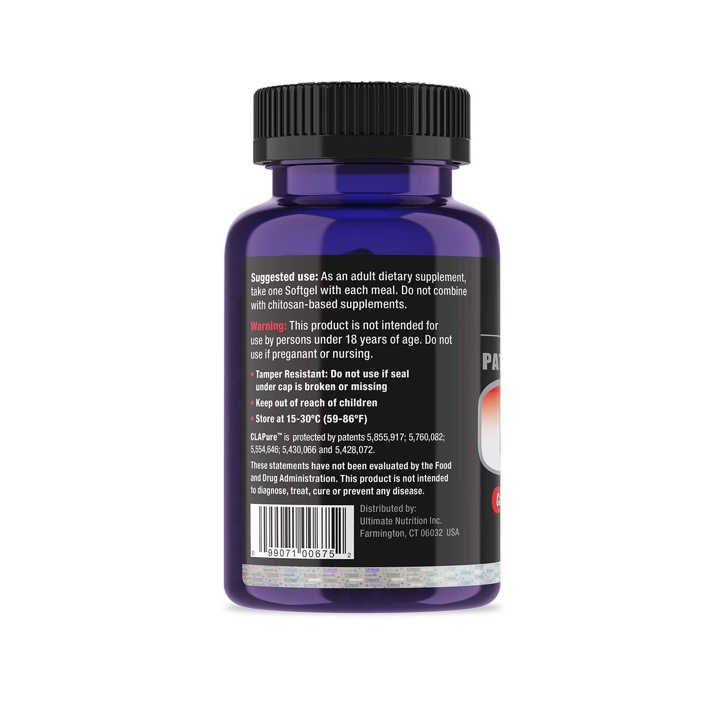 Ultimate Nutrition CLA Pure-Conjugated Linoleic Acid Supplement, Metabolism Support, Strength Formula Patented 1000mg, 90 Soft gels