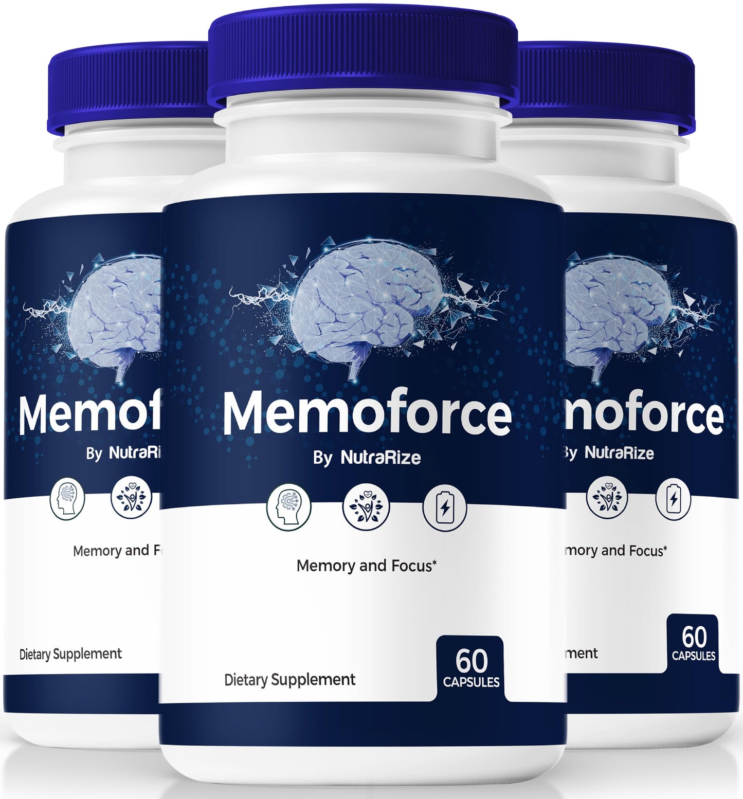 (3 Pack) Memoforce Pills, Unlock Your Full Potential with MemoForce Capsules - Supports Memory, Focus & Concentration, for Cognitive Health and Function, Official Memo Force Reviews (180 Capsules)