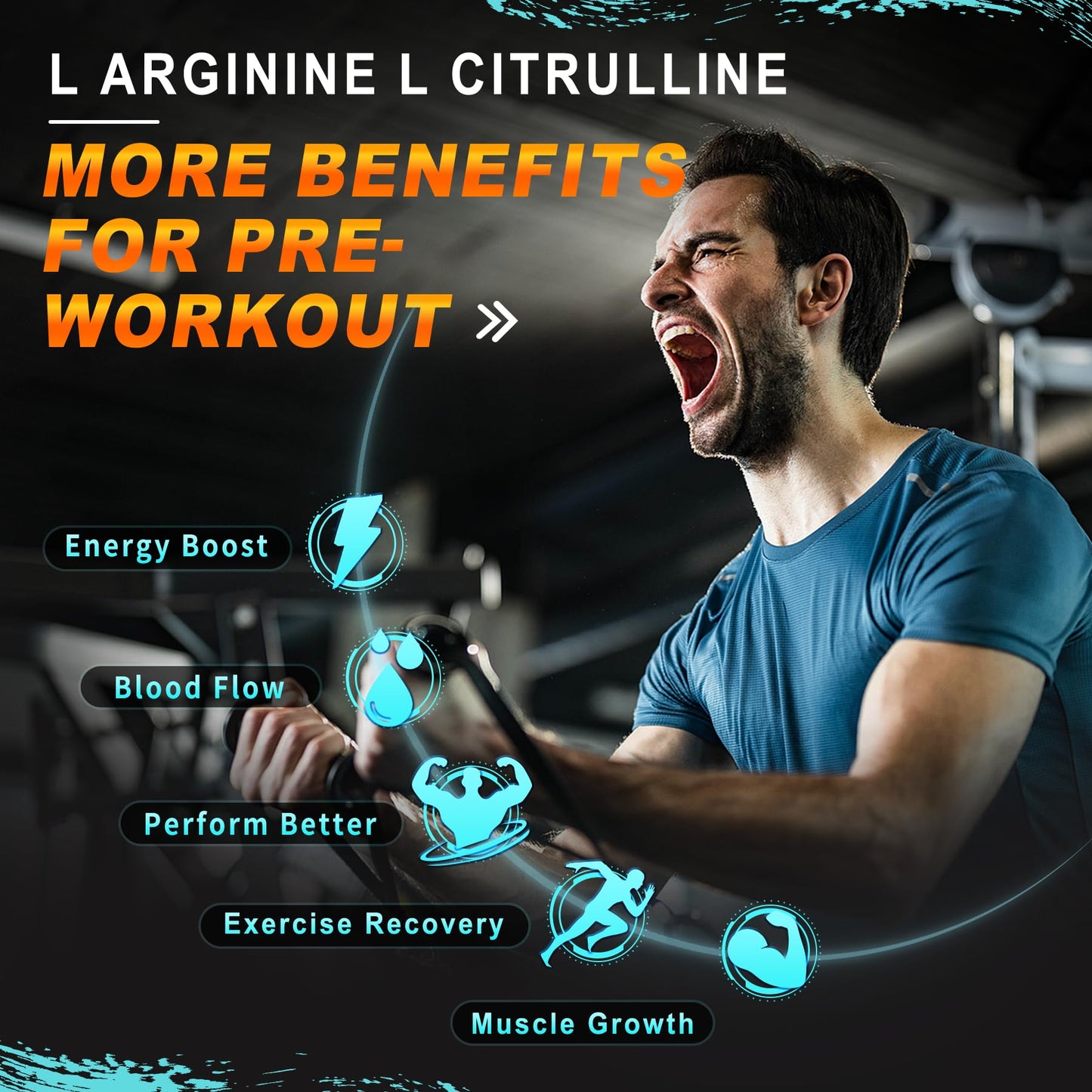 Sugar Free L Arginine Nitric Oxide Gummies 1300mg for Men & Women with L Citrulline, Beet Root, B3 | L Arginine L Citrulline Supplements for Performance, Muscle Growth & Recovery | Vegan, 60 Counts