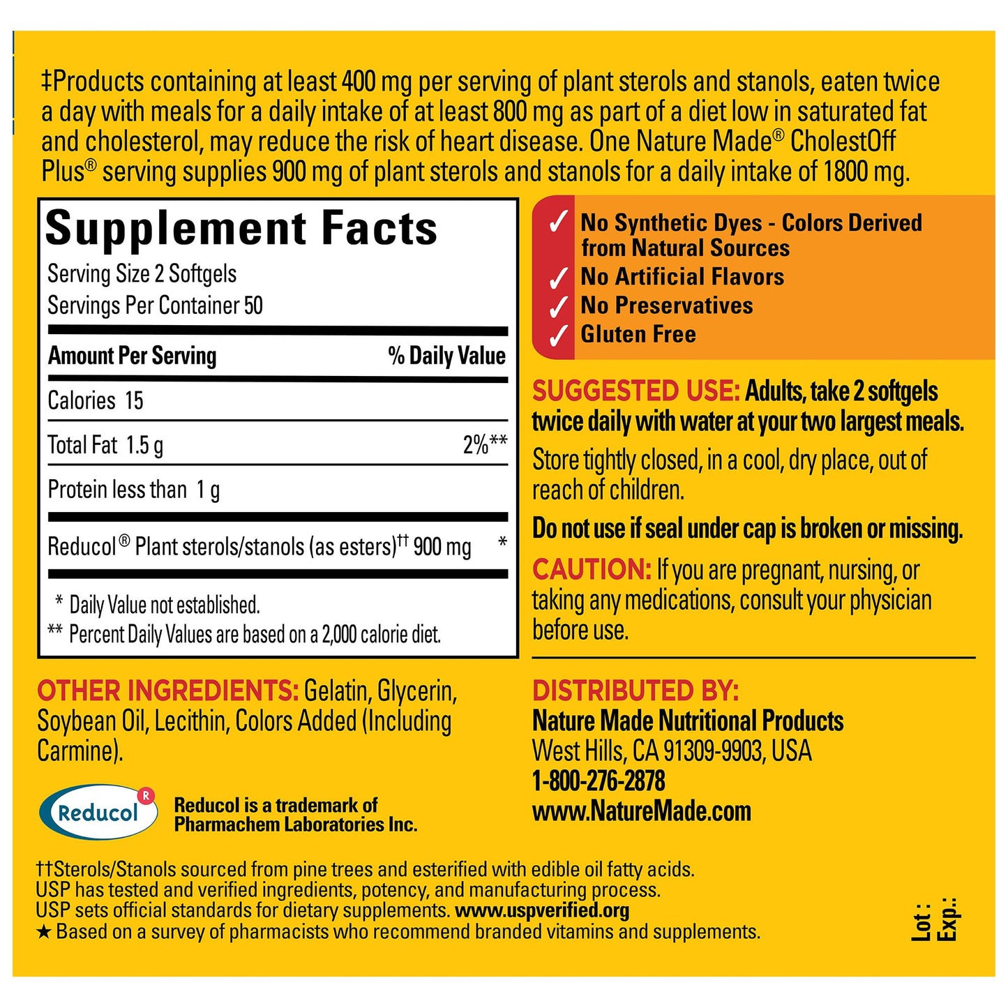 Nature Made, CholestOff Plus Softgels, 100 Count