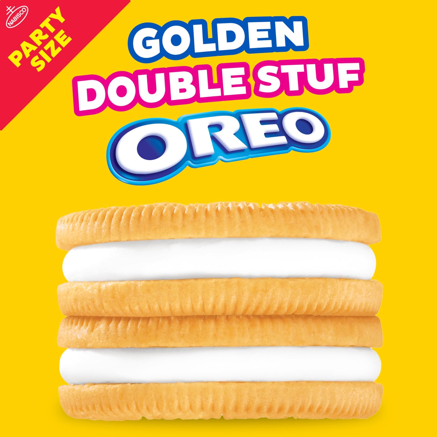 OREO Double Stuf Golden Sandwich Cookies Party Size 2495 oz