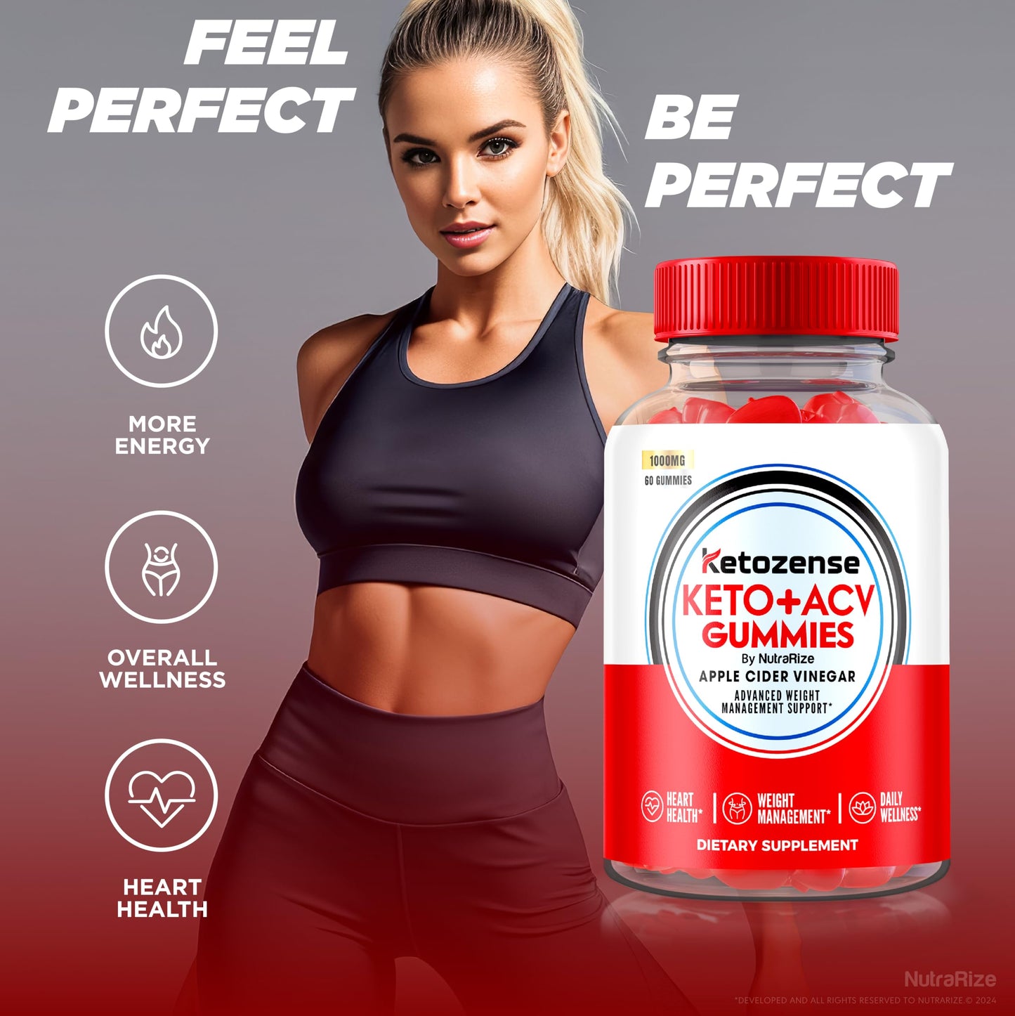 Ketozense Keto ACV Gummies - Ketozense Ketozene Official, Keto Zense ACV Gummies for Advanced Weight Loss, Premium Formula, Keto + ACV Gummy, Keto Zense Gomitas Reviews (60 Gummies)