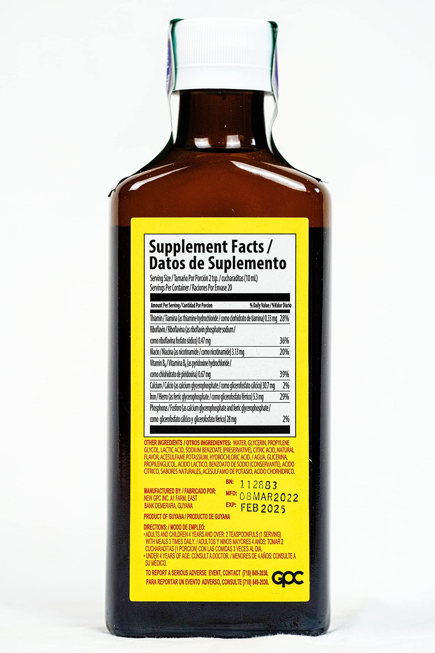 Nutrophos Liquid Dietary Supplement 200ml By GPC