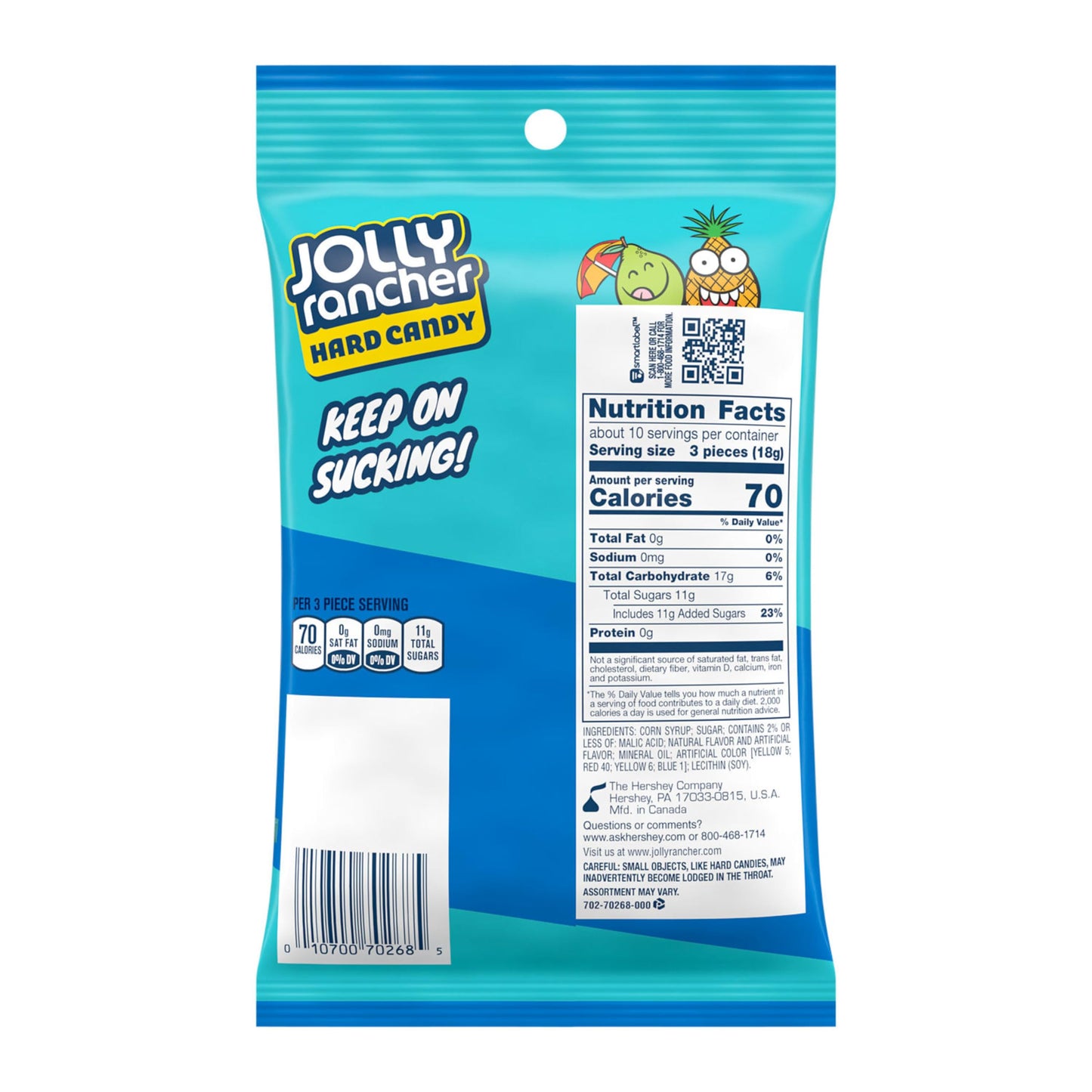 JOLLY RANCHER Tropical Fruit Flavored Hard Candy Bag 65 oz