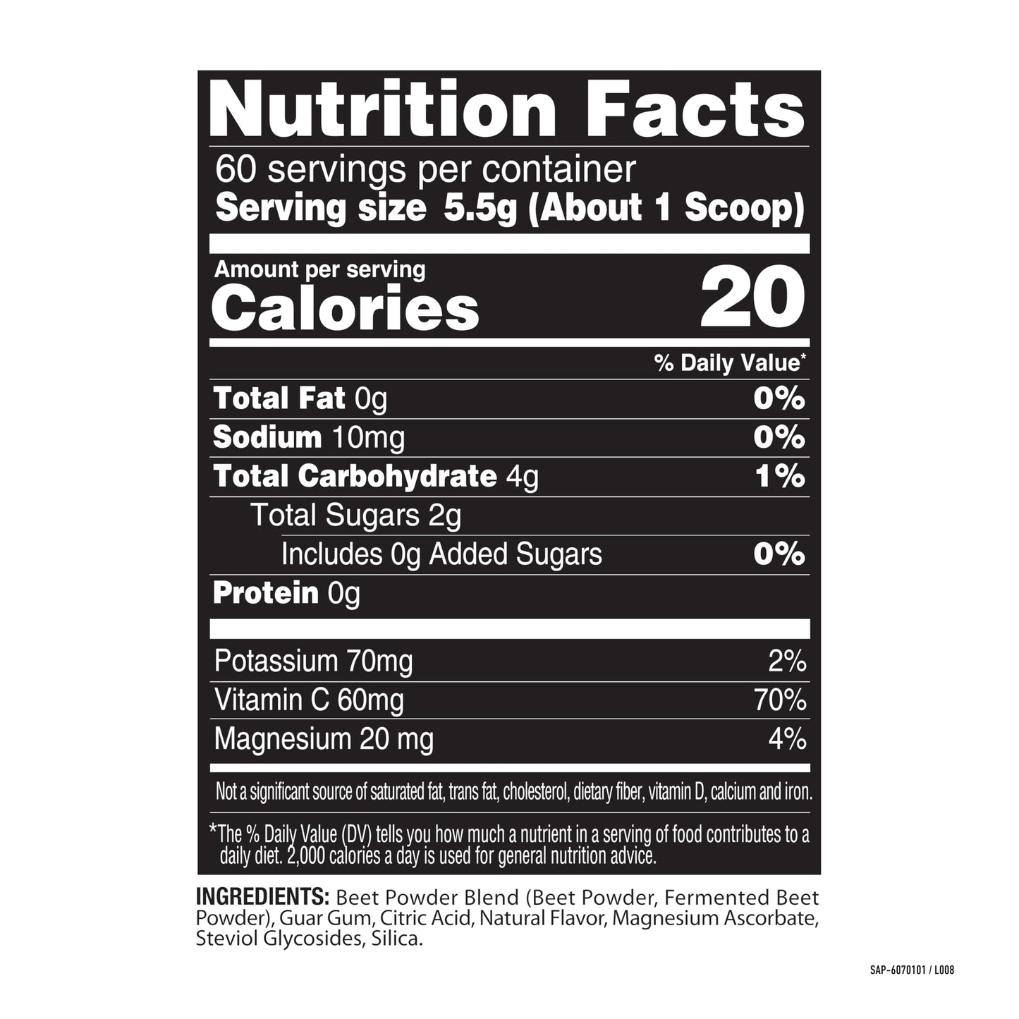 Nature Fuel Power Beets Powder, Delicious Mixed Berry, Concentrated Superfood Supplement, Supports Circulation, Natural Energy & Stamina, Non-GMO, 60 Servings (Packaging May Vary)