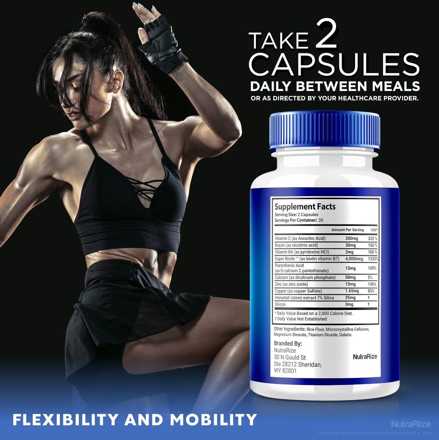 NutraRize (2 Pack) Flexo Bliss, FlexoBliss Joint Health Support, All-Natural Supplement to Support Flexibility and Full Range of Motion, Official Flexo Bliss Reviews (120 Capsules)