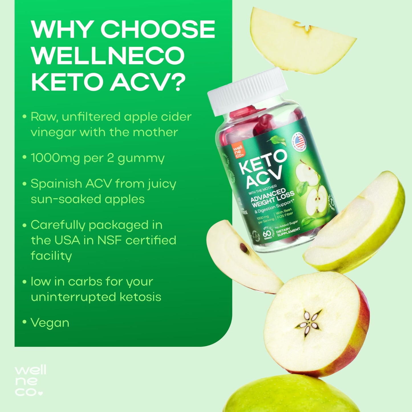 Advanced Keto ACV Gummies for Weight Loss 1000 Mg - ACV Gummies for Digestion, Metabolism, Detox - Apple Cider Vinegar, Beet FOS Fiber - Keto Supplement Kelly Clarkson for Men and Women - Sugar Free