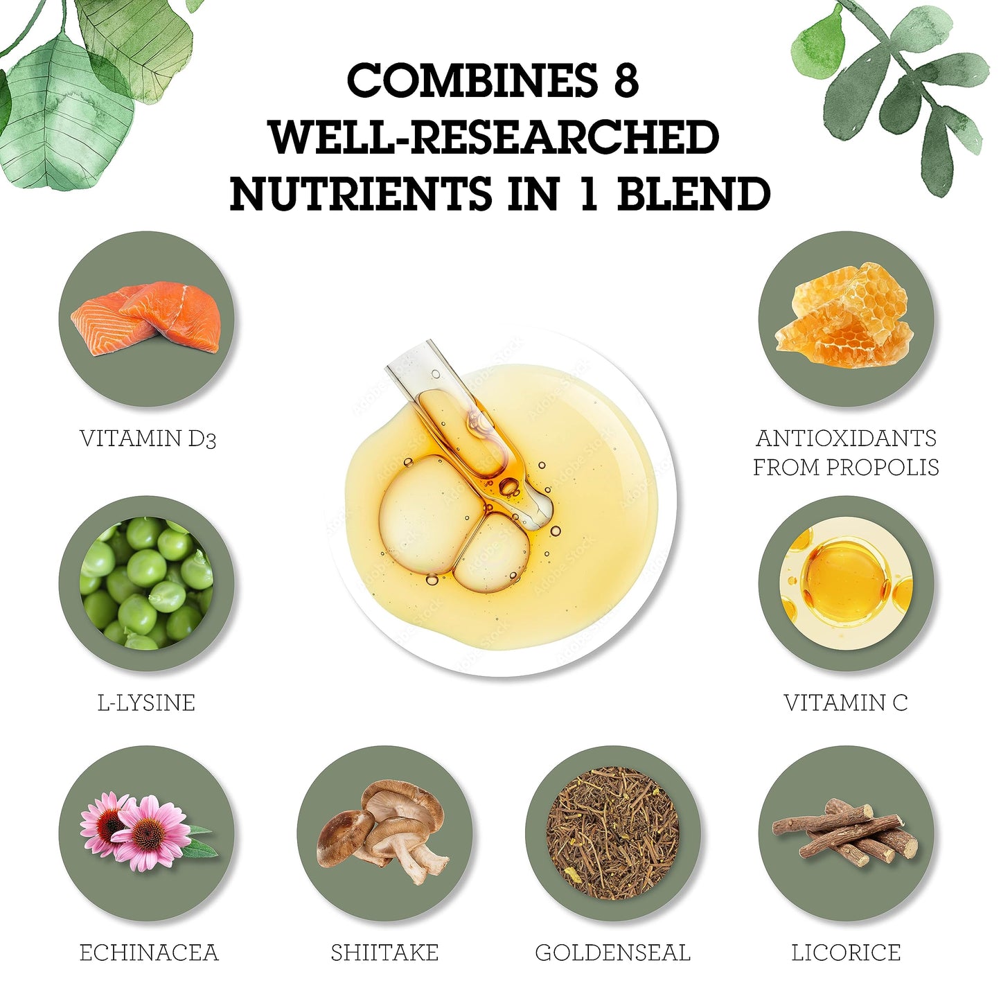 Quantum Health SuperLysine+ Liquid Immune Support Supplement - Powerful Lysine Echinacea Vitamin D3 Bee Propolis & Shitake Daily Wellness Blend for Women & Men, Fast Absorption - 2 Ounce