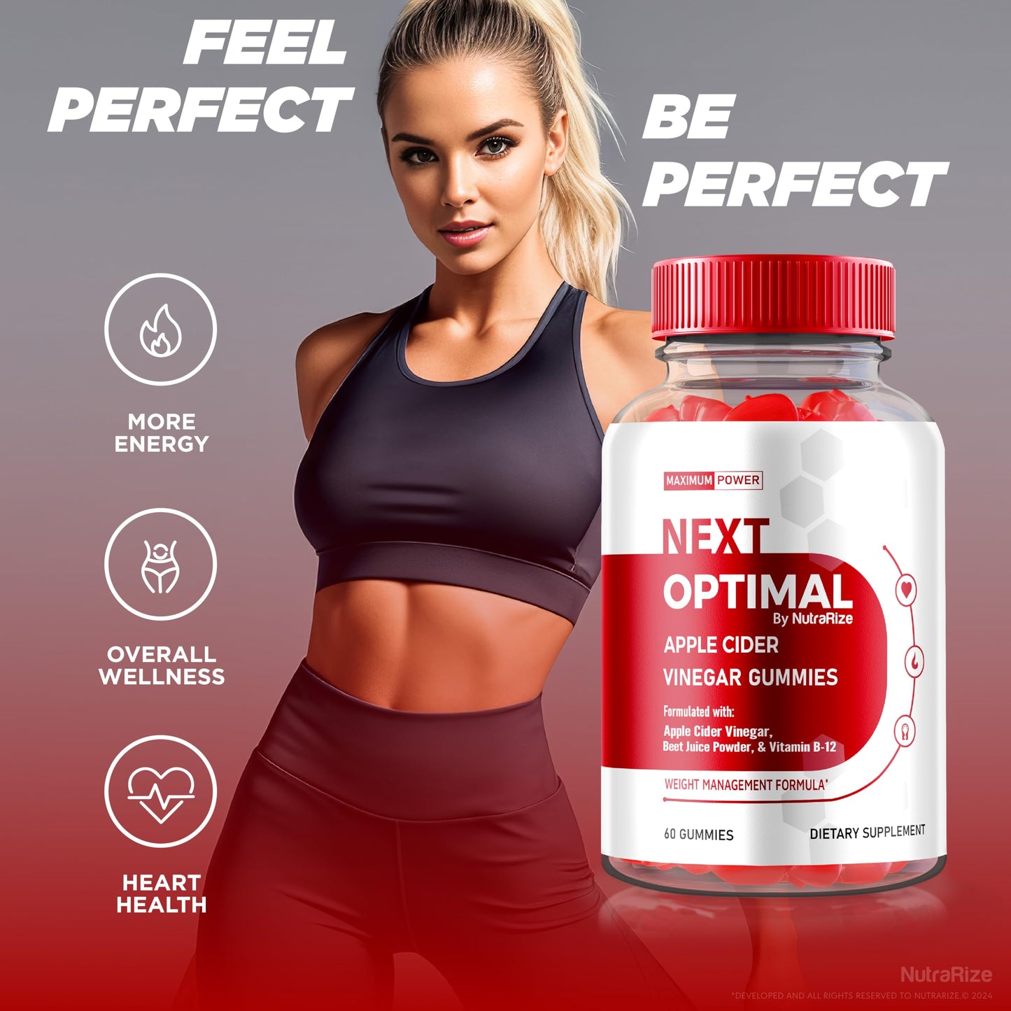 Next Optimal ACV Gummies, Next Optimal Keto ACV Advanced Formula, All Natural Weight Loss Supplement, 1000MG Apple Cider Vinegar Gummies, ACV Keto Vitamin Gummys, Reviews (60 Gummies)