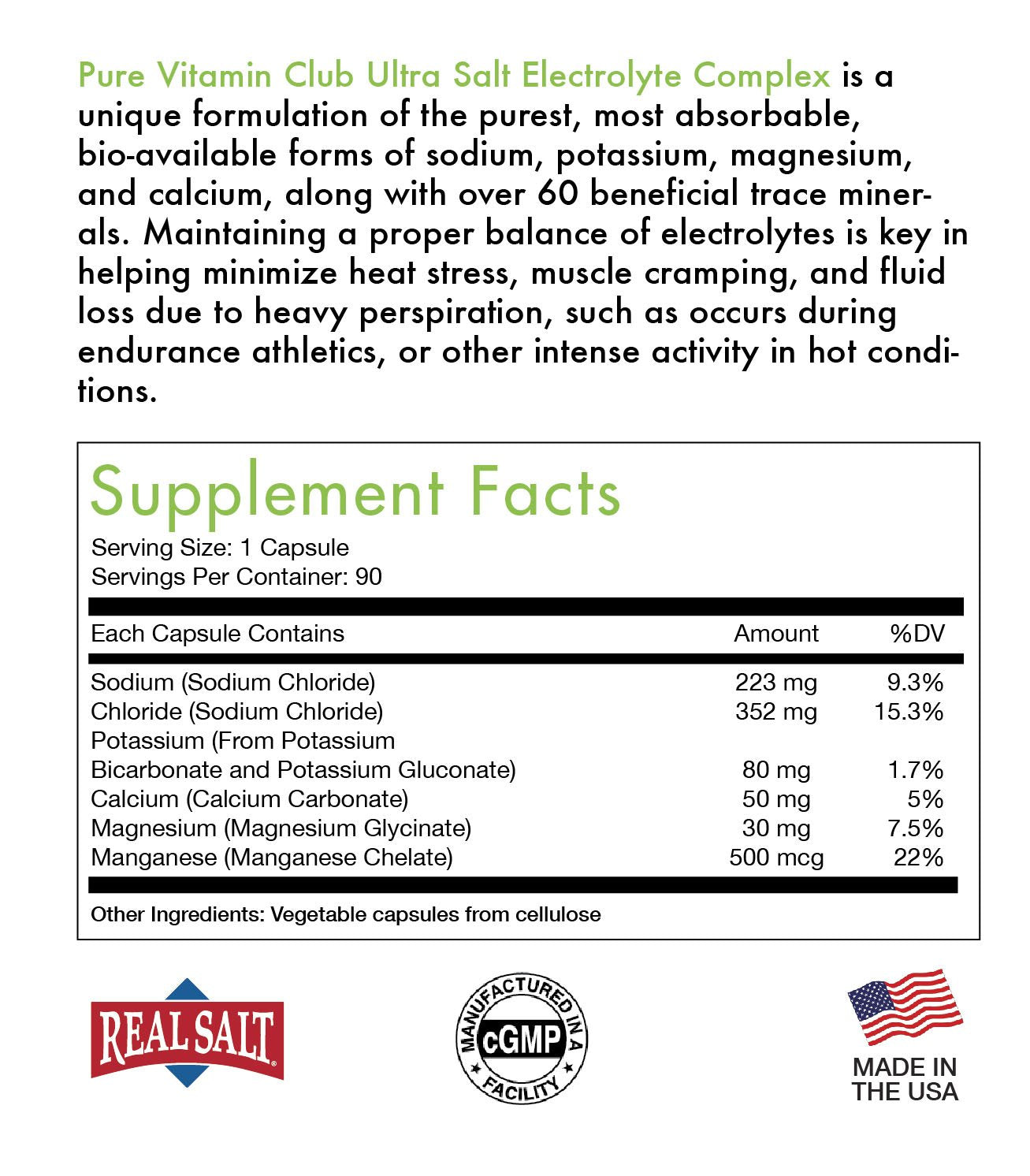 Ultra Salt Electrolyte Complex