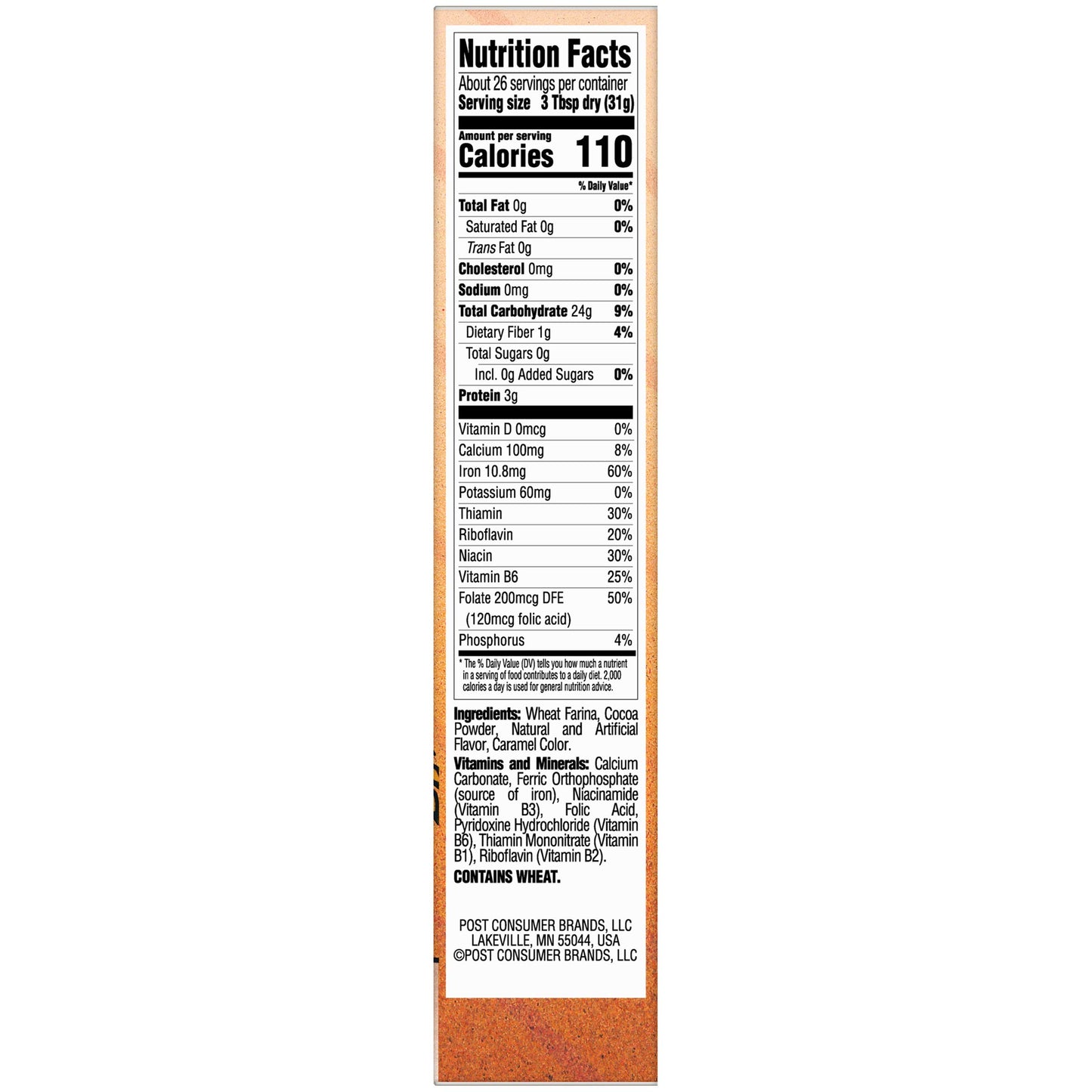 CoCo Wheats 28 Ounce Pack of 4 with By The Cup Cereal Bowl