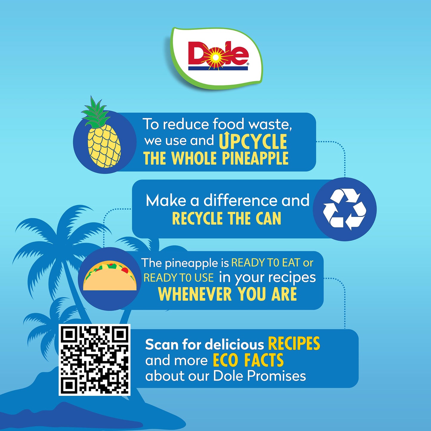 Dole Canned Fruit Pineapple Chunks in 100 Pineapple Juice Gluten Free Pantry Staples 8 Oz 12 Count Packaging May Vary