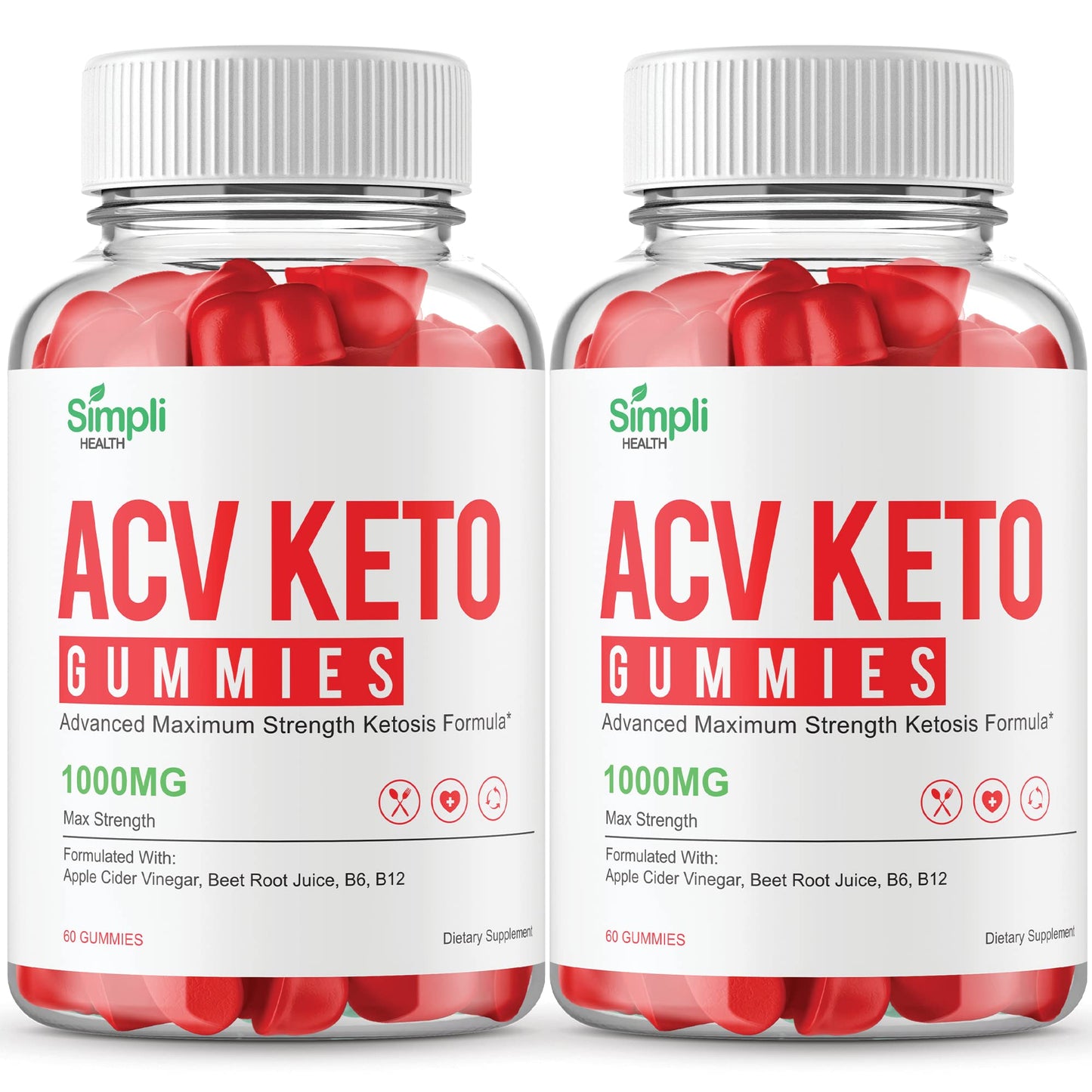 IDEAL PERFORMANCE (2 Pack) ACV Keto Gummies Simpli Health (120 Gummies)