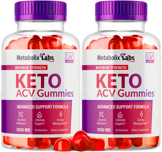 (2 Pack) Metabolix Labs ACV Gummies, Metabolix Labs ACV Gummies Advanced, Metabolix Labs Gummies, Metabolix, Metabolix ACV, Metabolix Lab Gummies, 120 Gummies Apple Cider Vinegar Formula for 2 Months