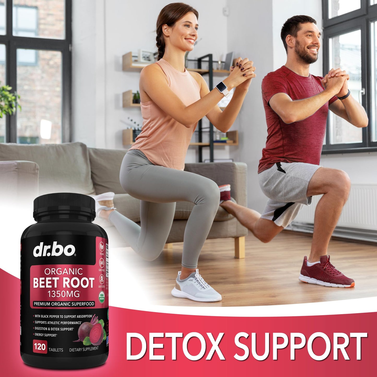 Organic Beet Root Capsules Supplements - 1350mg Beetroot Powder Extract Pills, Organic Beet Root Powder Supplement, Super Nitric Oxide Beets High Circulation Total Vitamins Support - 120 Beets Tablets