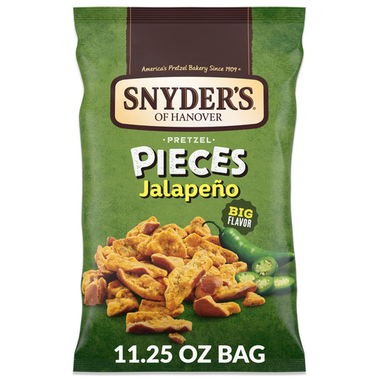 Snyders of Hanover Pretzel Pieces Jalapeno 1125 Oz