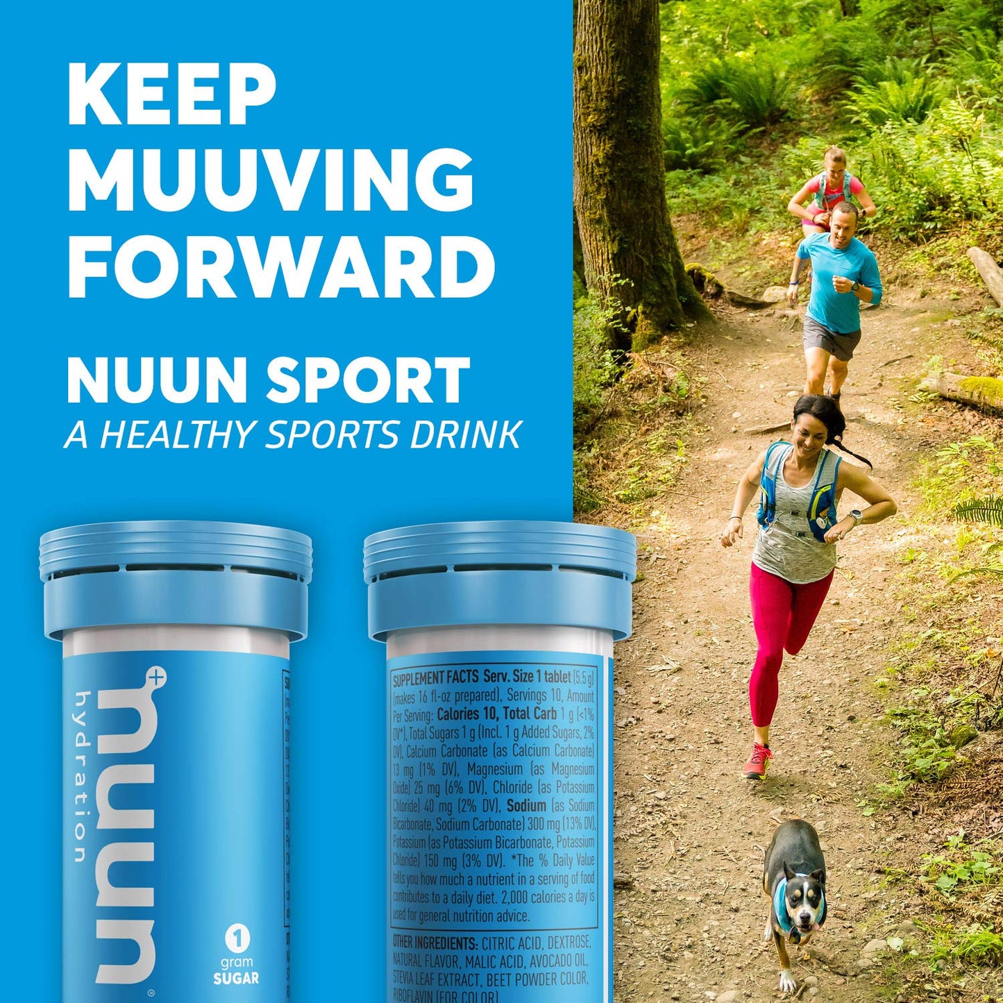 Nuun, Sport,Tablets, 8 Tubes, Fruit Punch