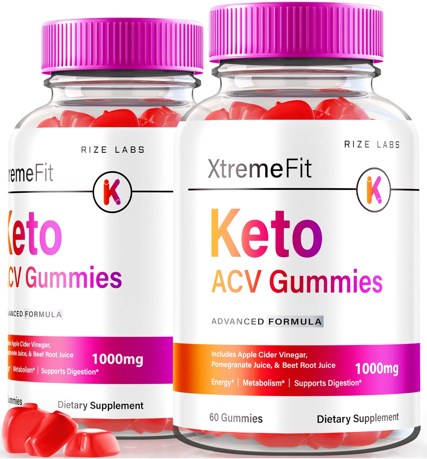 rize labs - Xtremefit Keto ACV Gummies for Advanced Weight Loss, Advanced Formula, Apple Cider Vinegar Supplement (120 Gummies)