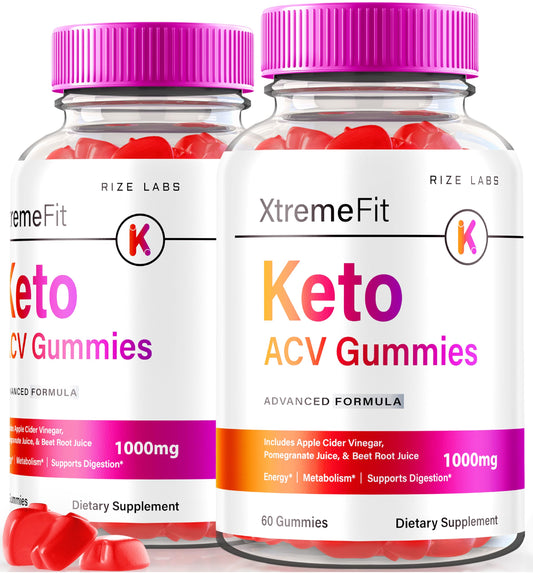 rize labs - Xtremefit Keto ACV Gummies for Advanced Weight Loss, Advanced Formula, Apple Cider Vinegar Supplement (120 Gummies)