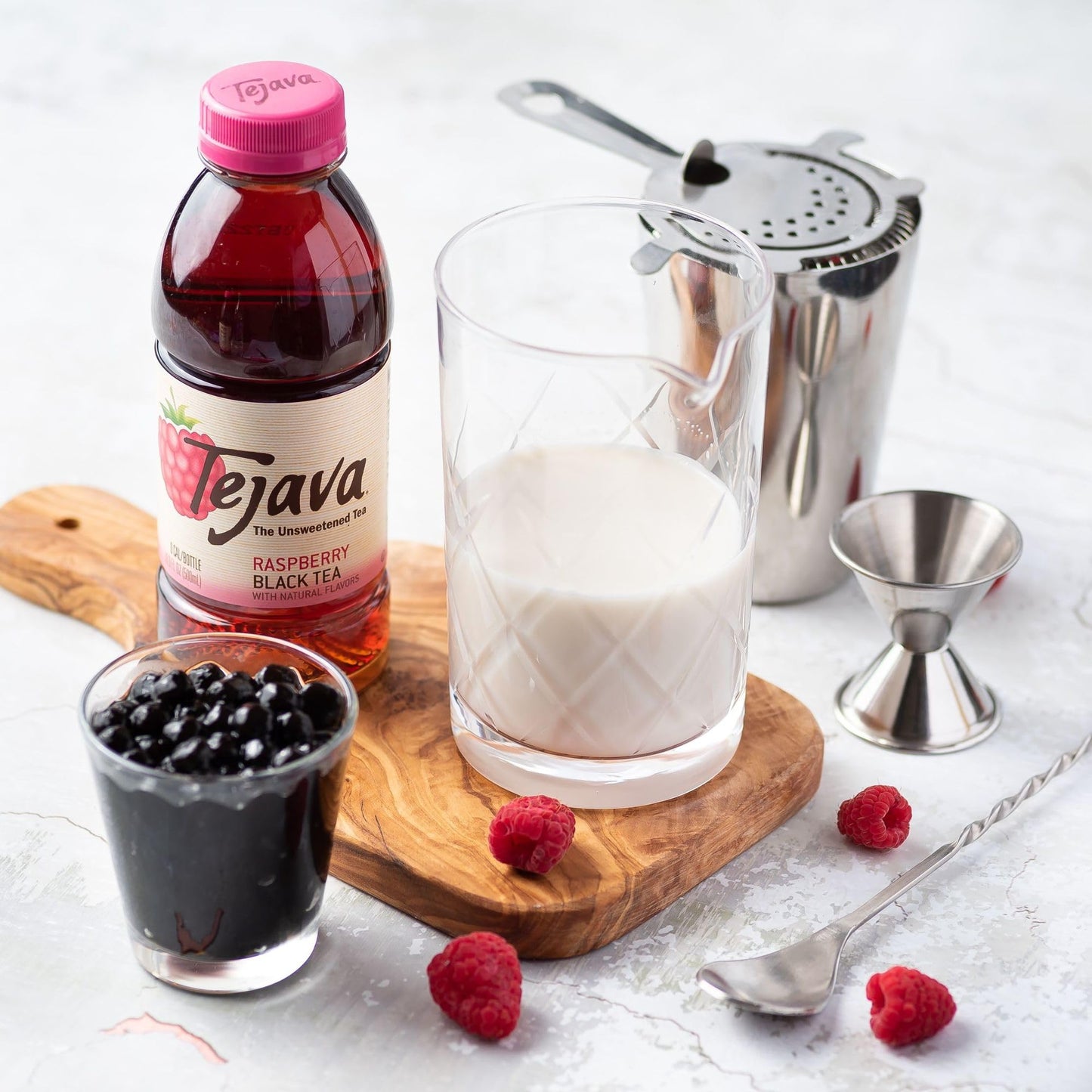Tejava Unsweetened Raspberry Black Iced Tea 169oz PET Bottles Award Winning NonGMOVerified from Rainforest AllianceCertified farms 12 Pack