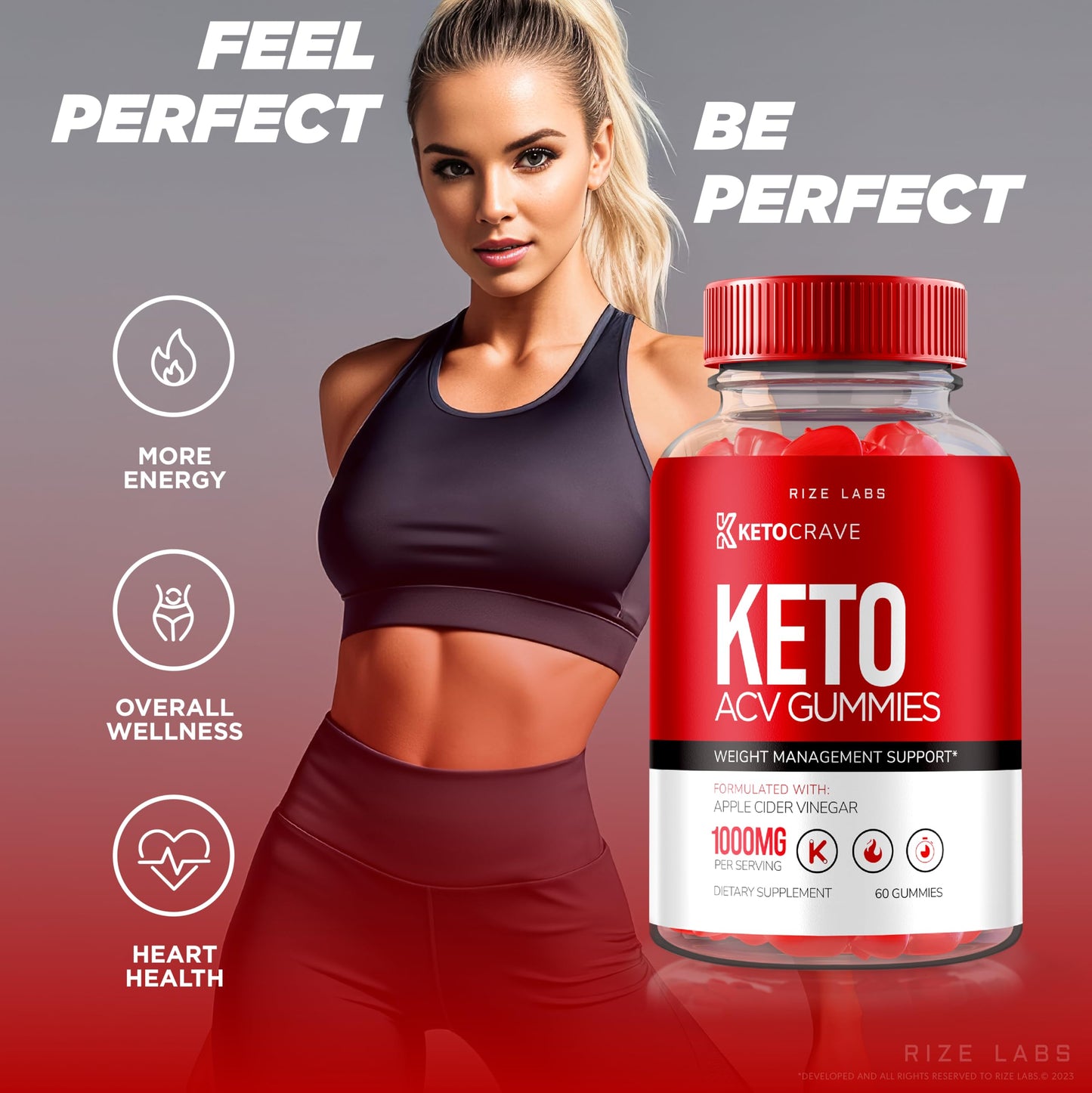 rize labs (Pack of 3 Ketocrave Keto ACV Gummies, for Advanced Weight Loss, Maximum Strength Supplement, Gomitas Reviews (180 Gummies)
