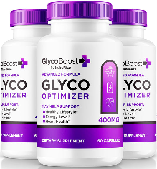 NutraRize (3 Pack) GlycoBoost - Official Glyco Boost Blood Support Formula, All Natural Capsules for Healthy and Stable Levels, GlycoBoost Blood Vessel Cleaner, Glyco Boost Optimizer (180 Capsules)