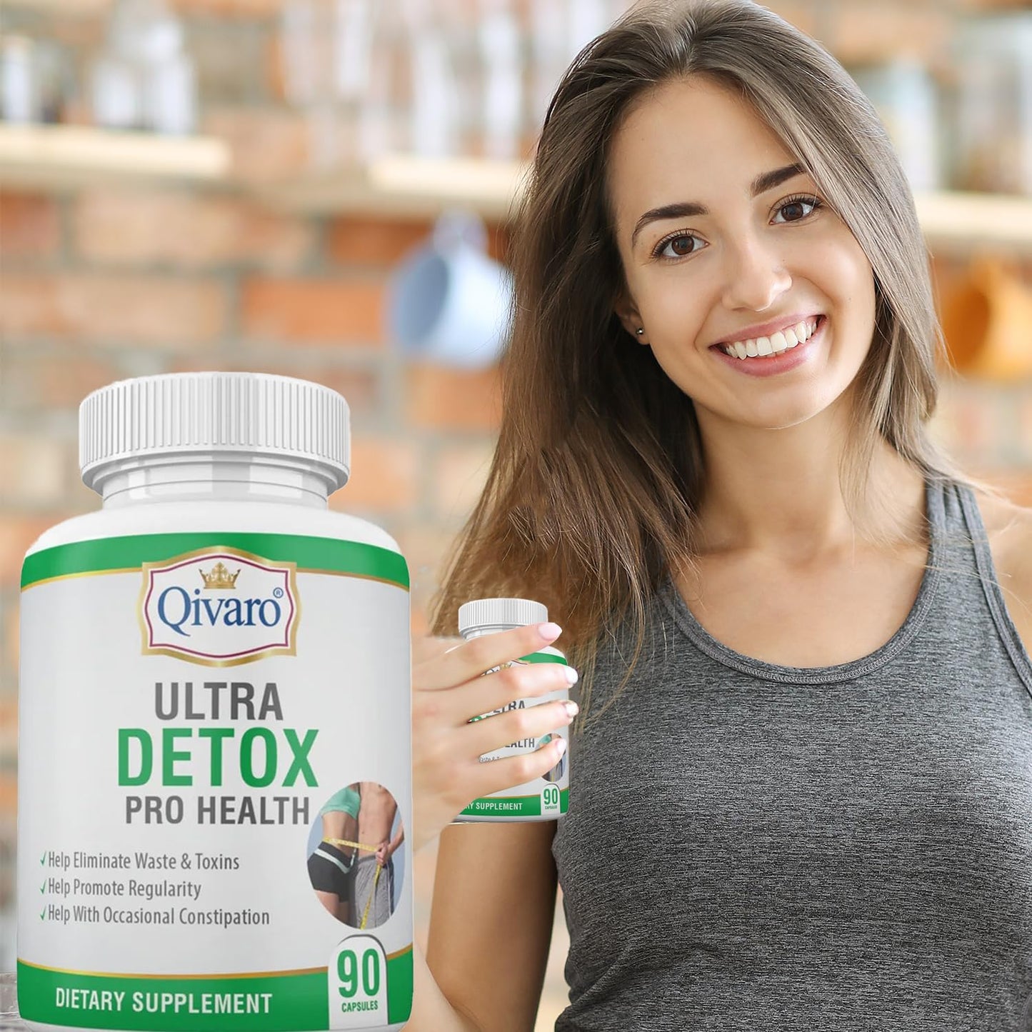 Ultra Detox Pro Health - Detox Cleanse Supplement - Constipation Relief & Body Detox Pills with Psyllium Husks, Apple Pectin Powder & Glucomannan Powder - Fiber Supplement - 90 Capsules