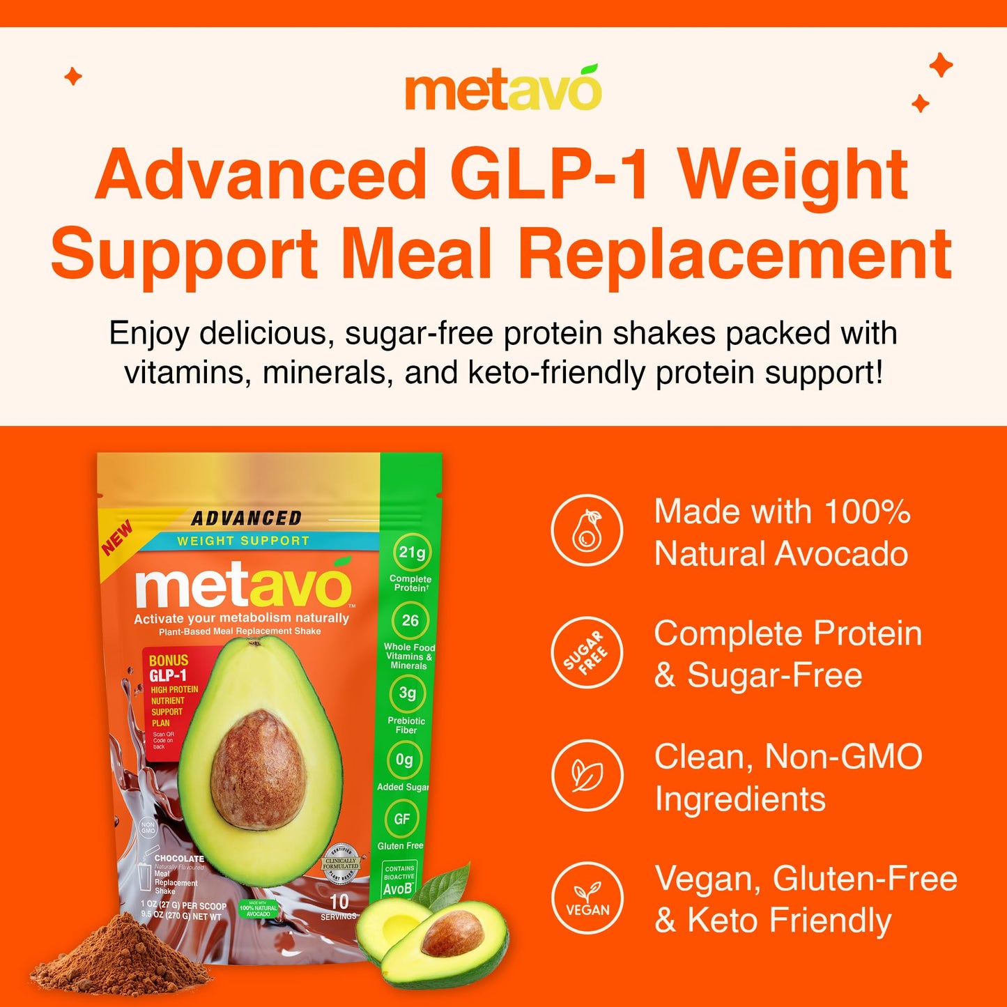 Metavo Advanced Weight Support Meal Replacement Chocolate