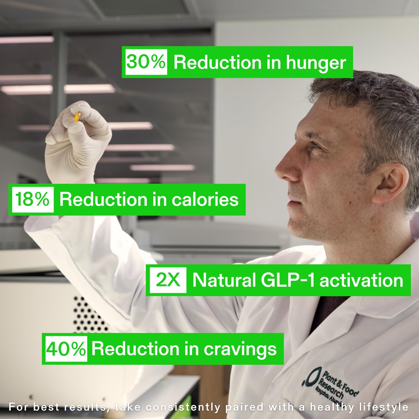 Calocurb Calorie Control Supplement, 6X Natural GLP-1 Activator, 90 Count (1 Month Average Supply) Plant Based Dietary Amarasate GLP 1 Supplement, Patented Formula, Manages Appetite, Hunger & Cravings