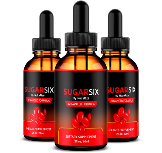 NutraRize (3 Pack) SugarSix Drops, Official Sugar Six Liquid Formula, All Natural Support for Stable and Healthy Levels, Premium Dropper to Maintain Good Circulation, Sugar Six Review (90 Servings)