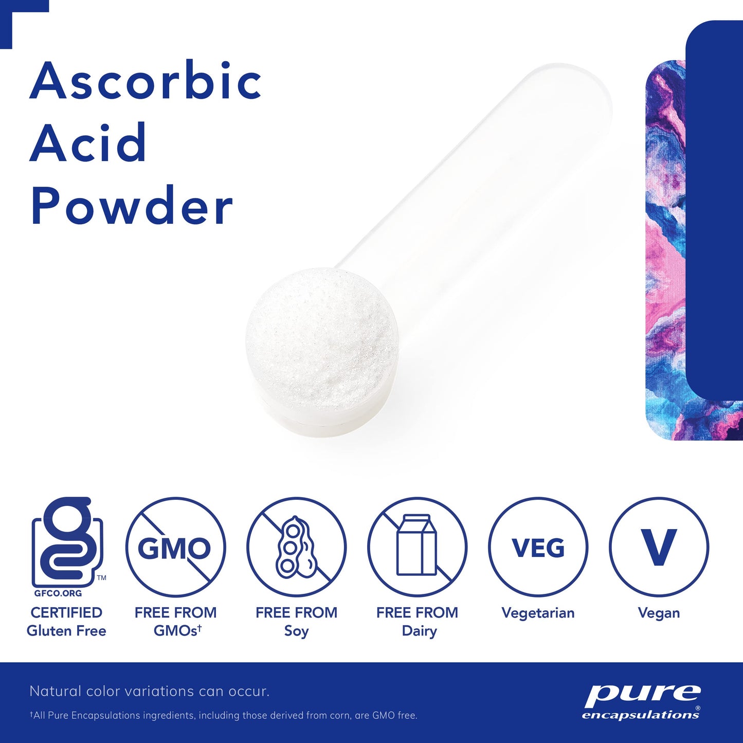 Pure Encapsulations Ascorbic Acid Powder | Hypoallergenic Vitamin C Supplement for Antioxidant Support* | 8 Ounces