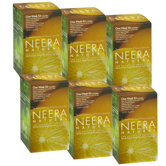 Neera Natural Family A Pack Master Cleanse Diet - 7 Day Cleanse Colon Cleanser & Detox Master Cleanse Lemon Cayenne Maple Detox Metabolism Booster & Detox Cleanse, 6 One Week Detox Kits
