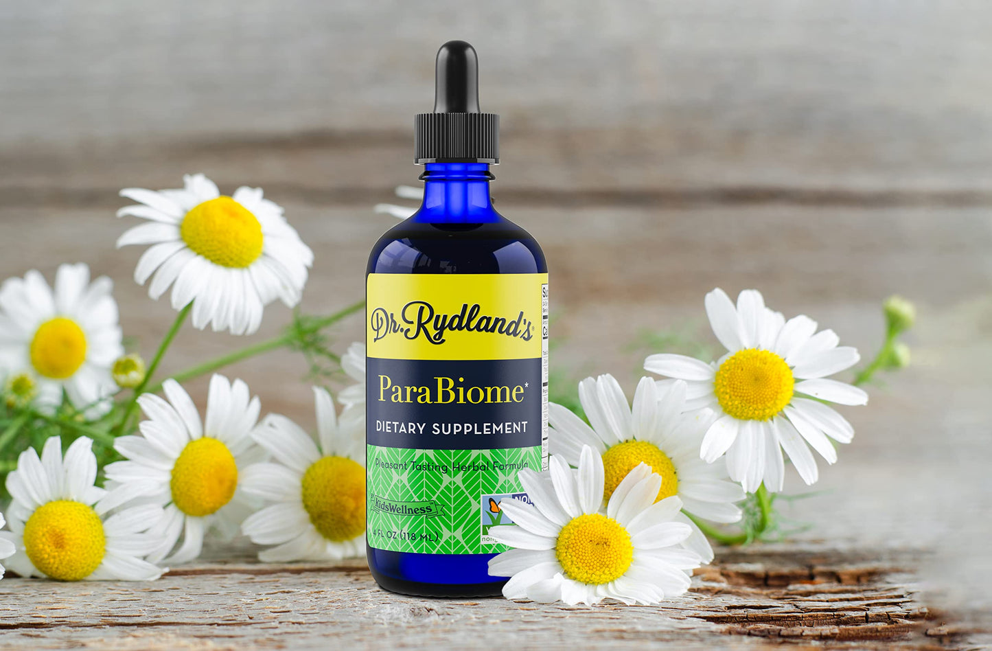 Dr. Rydland's Herbal Supplement | Created by KidsWellness, Effective on Adults & Children | ParaBiome Advanced Cleanse and Digestive Support | Made with Black Walnut, Clove, Wormwood | 4 Ounce Bottle