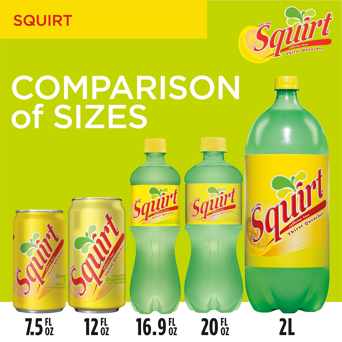 Squirt Citrus Soda 12 fl oz cans Pack of 12